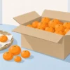 10キロ箱のみかんとサイズ違いのみかんを保存する様子