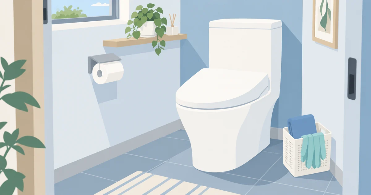 大掃除に備えて整えたトイレと掃除道具